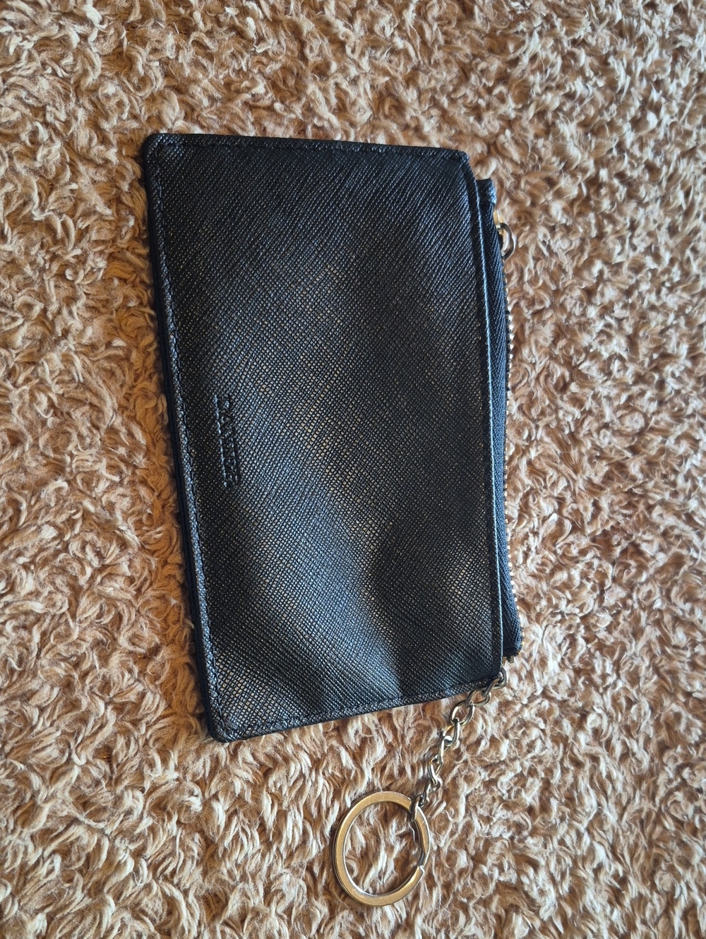Danier Saffiano Leather Keyring Zip Pouch Wallet